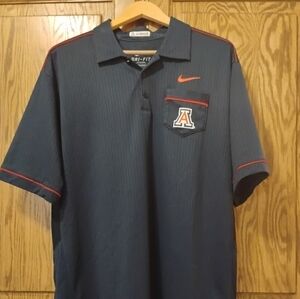 Nike Men's Navy Polo Shirt University of Arizona Wildcats